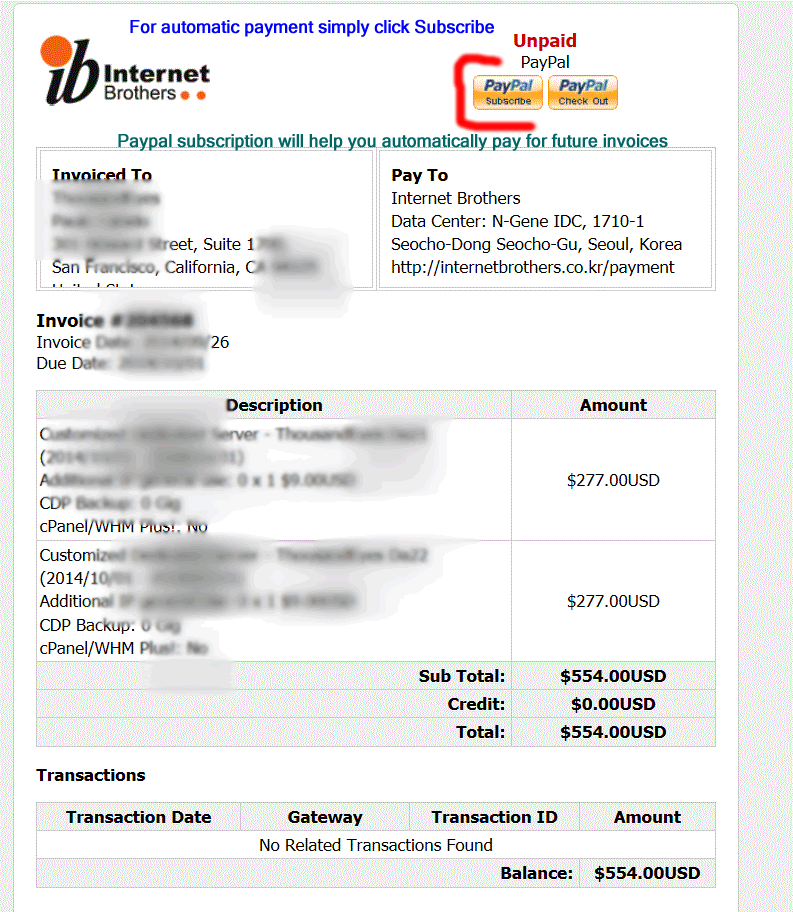 How to subscribe to South Korea servers through paypal